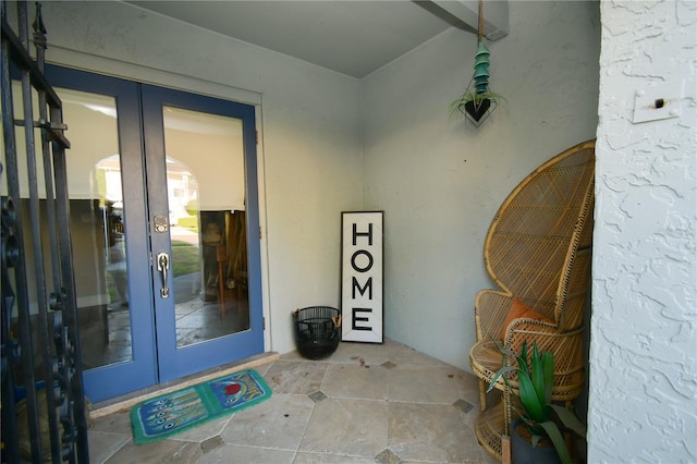 628 Riverview Ave, Altamonte Springs, FL 32714 - doorway to property with french doors and stucco siding