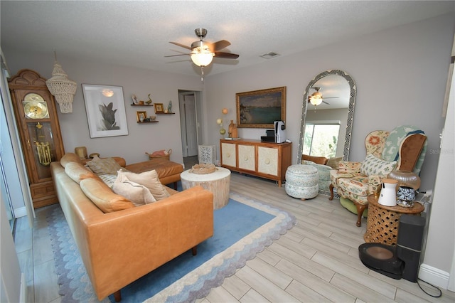 628 Riverview Ave, Altamonte Springs, FL 32714 - living room featuring ceiling fan and wood finished floors