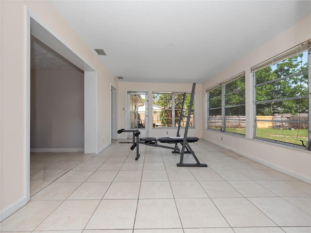 1432 Findlay St, Deltona, FL 32725 - exercise area featuring baseboards and light tile patterned floors