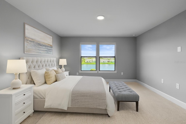 6256 Baywood Ct, Bradenton, FL 34211 - bedroom with light carpet and recessed lighting