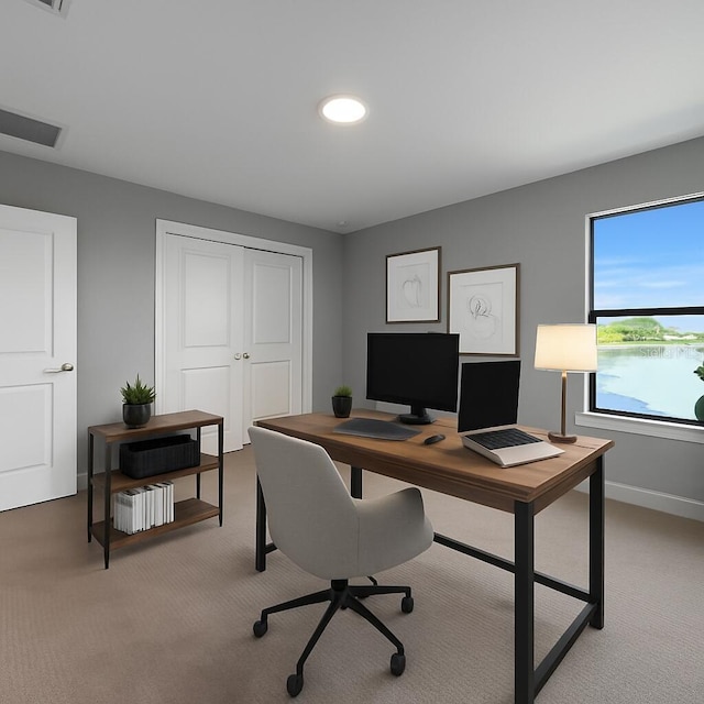 6256 Baywood Ct, Bradenton, FL 34211 - carpeted office with baseboards