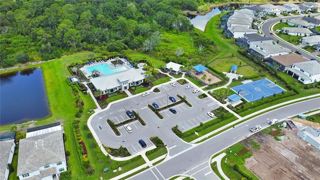 6256 Baywood Ct, Bradenton, FL 34211 - drone / aerial view of a nearby body of water and a pool