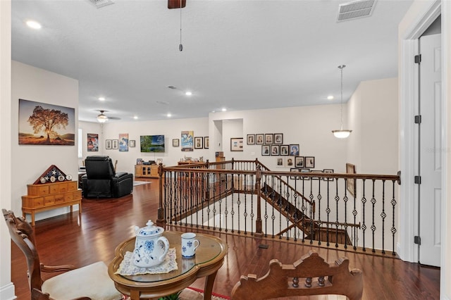 13525 Gorgona Isle Dr, Windermere, FL 34786 - dining room with wood finished floors, recessed lighting, and a ceiling fan