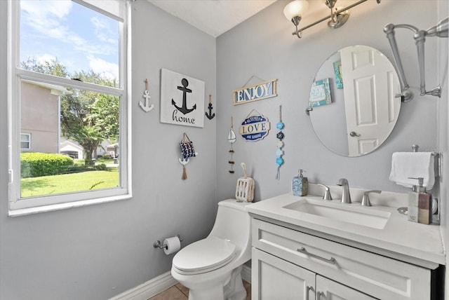 13147 Meergate Cir, Orlando, FL 32837 - half bathroom featuring vanity and toilet