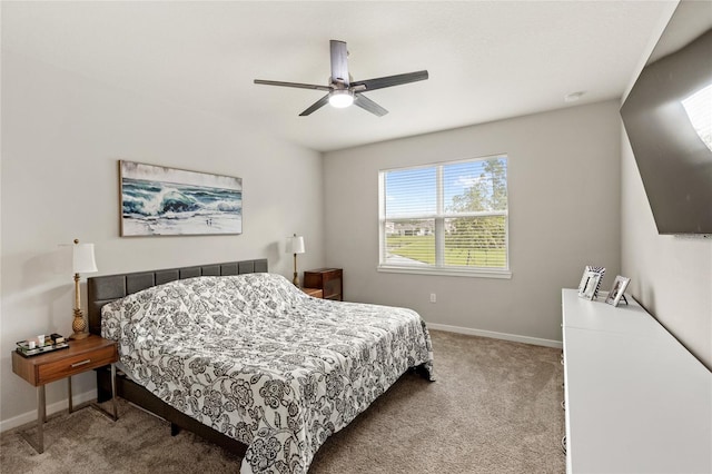 5065 Sparkling Water Way, Kissimmee, FL 34746 - bedroom featuring carpet and a ceiling fan