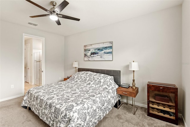 5065 Sparkling Water Way, Kissimmee, FL 34746 - carpeted bedroom with baseboards and ceiling fan