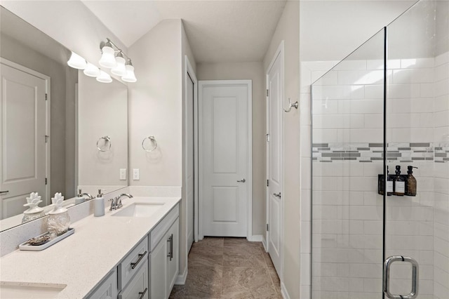 5065 Sparkling Water Way, Kissimmee, FL 34746 - bathroom with double vanity and a shower stall