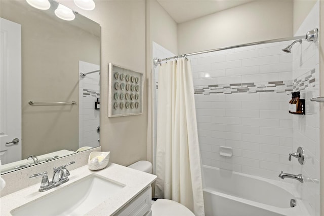 5065 Sparkling Water Way, Kissimmee, FL 34746 - bathroom with vanity and shower / bath combination with curtain