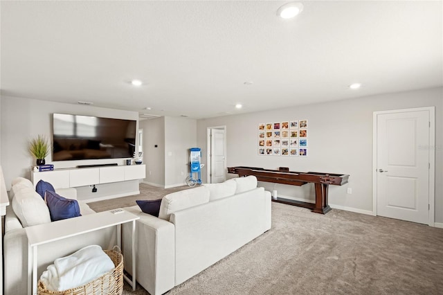 5065 Sparkling Water Way, Kissimmee, FL 34746 - carpeted living area with recessed lighting and baseboards