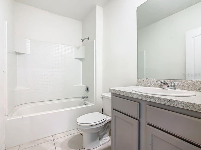 313 Sofia Ln, Lake Alfred, FL 33850 - full bathroom with vanity, tile patterned floors, and bathtub / shower combination