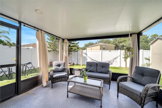 13217 Briar Forest Ct, Orlando, FL 32828 - sunroom featuring outdoor lounge area