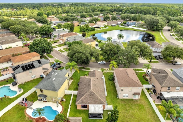 13217 Briar Forest Ct, Orlando, FL 32828 - aerial view of residential area featuring a pool area and a large body of water
