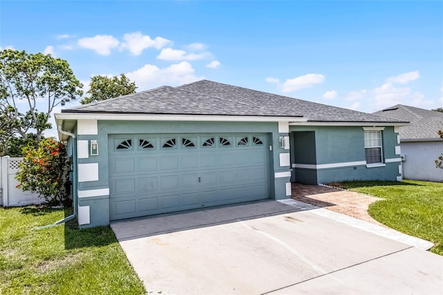 141 Winsor Ave, Davenport, FL 33837 - single story home with stucco siding, a shingled roof, concrete driveway, and an attached garage