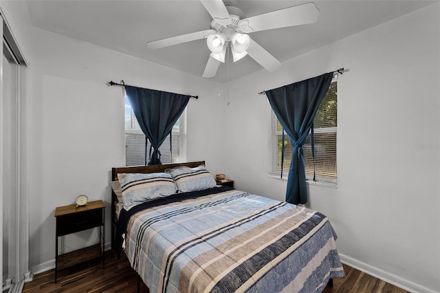 1649 Weybridge St, Deltona, FL 32725 - bedroom featuring wood finished floors and ceiling fan
