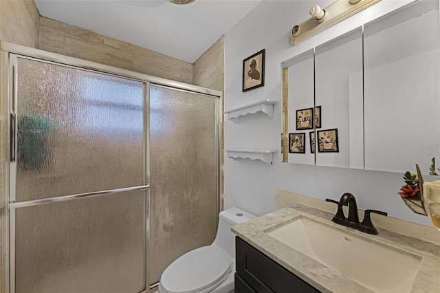 1649 Weybridge St, Deltona, FL 32725 - full bathroom with vanity and an enclosed shower