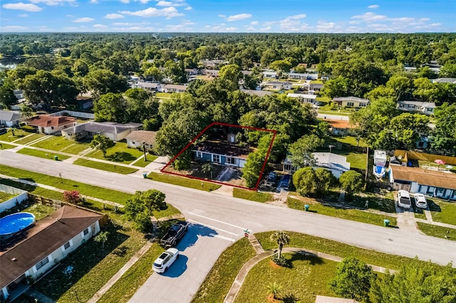 1649 Weybridge St, Deltona, FL 32725 - aerial view of residential area featuring property boundaries highlighted