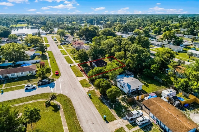 1649 Weybridge St, Deltona, FL 32725 - aerial view of residential area with property parcel outlined