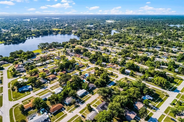 1649 Weybridge St, Deltona, FL 32725 - aerial view of property's location featuring a large body of water and nearby suburban area
