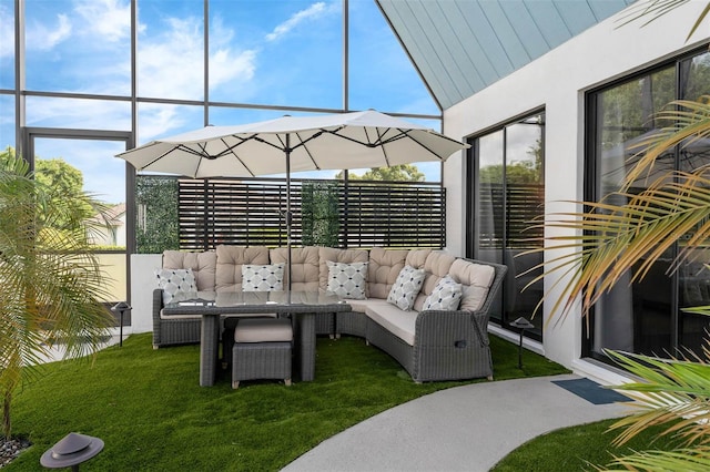 9353 Gotha Rd, Windermere, FL 34786 - view of patio with outdoor lounge area