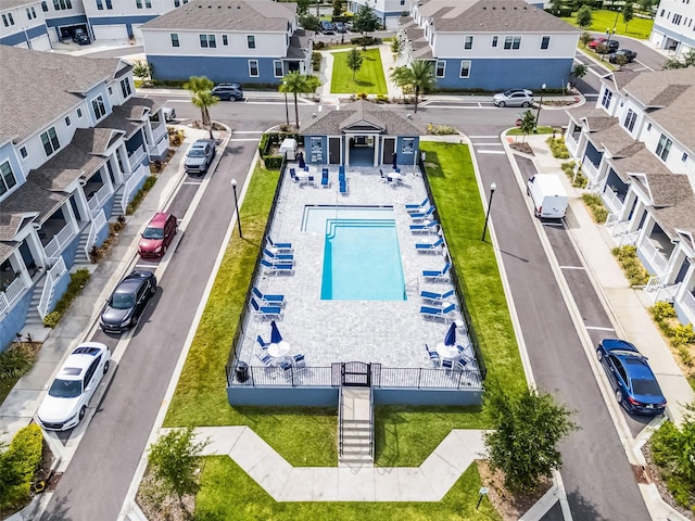 461 Diamond Dove Cv, Winter Springs, FL 32708 - aerial view of residential area featuring a pool area