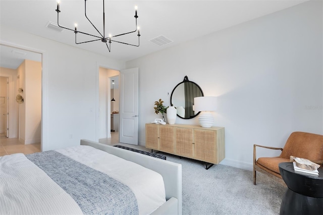 1530 Groveline Rd, Saint Cloud, FL 34771 - bedroom with a chandelier and baseboards