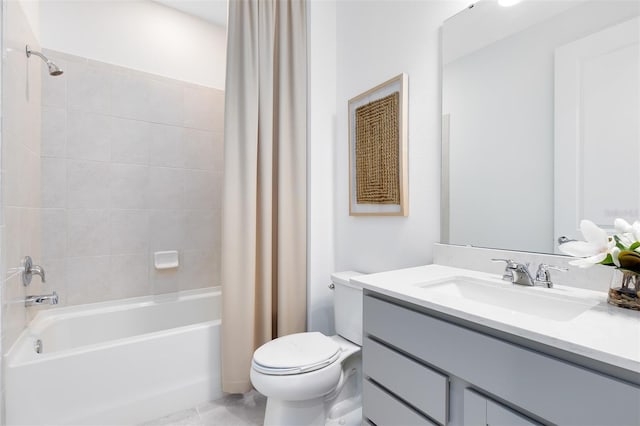 1530 Groveline Rd, Saint Cloud, FL 34771 - full bathroom with vanity, shower / tub combo, and tile patterned flooring