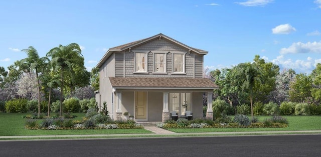 2551 Long Pine Ave, Apopka, FL 32712 - view of front of house featuring a porch and a front yard