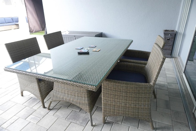 view of dining area