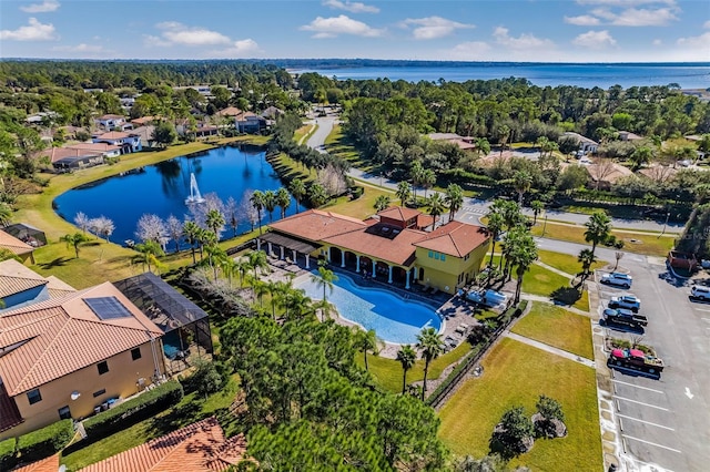 100 Verde Way, Debary, FL 32713 - aerial view of residential area featuring a nearby body of water and a pool