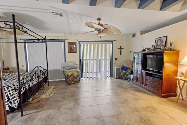 12350 83rd St, Fellsmere, FL 32948 - bedroom featuring tile patterned floors and a ceiling fan