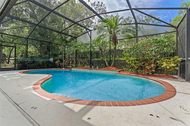 11613 Swift Water Cir, Orlando, FL 32817 - view of pool with a patio area, a lanai, and a fenced backyard