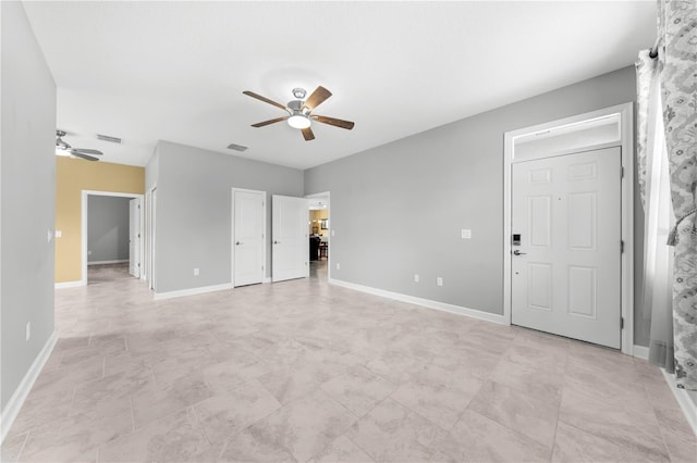 2412 Camden Park Ave, Davenport, FL 33837 - unfurnished living room featuring ceiling fan