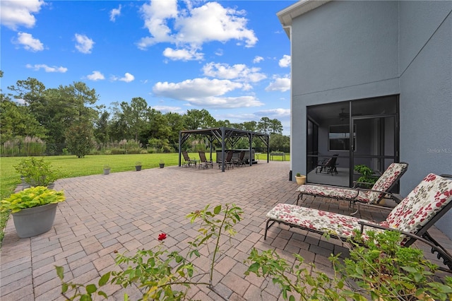 2412 Camden Park Ave, Davenport, FL 33837 - view of patio / terrace with a gazebo