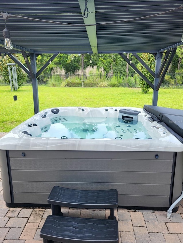 2412 Camden Park Ave, Davenport, FL 33837 - view of patio with a hot tub
