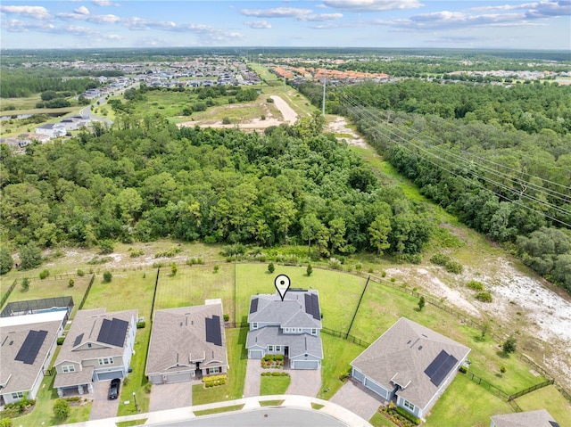 2412 Camden Park Ave, Davenport, FL 33837 - aerial perspective of suburban area with a heavily wooded area