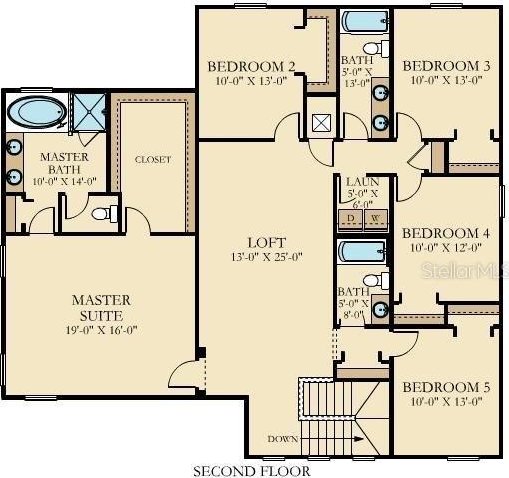 2412 Camden Park Ave, Davenport, FL 33837 - view of room layout