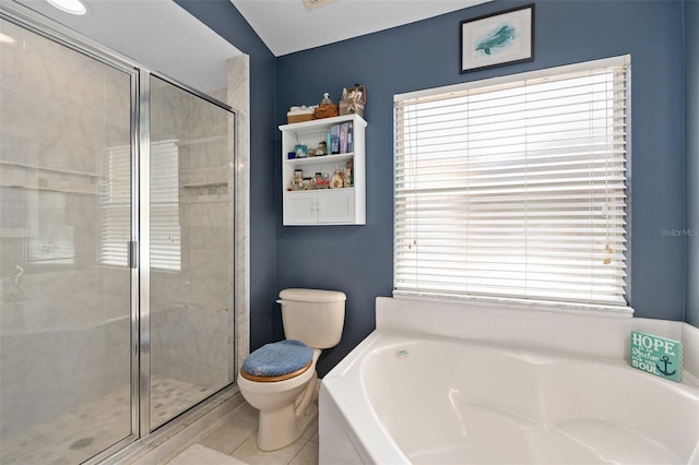 1048 Woodsong Way, Clermont, FL 34714 - bathroom featuring a bath, a shower stall, and plenty of natural light