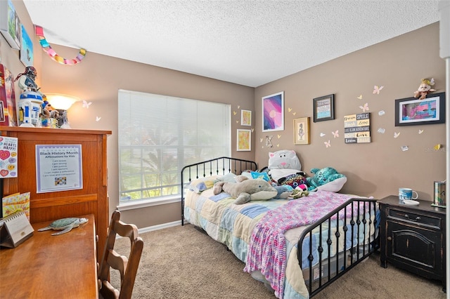 1048 Woodsong Way, Clermont, FL 34714 - carpeted bedroom featuring a textured ceiling and baseboards