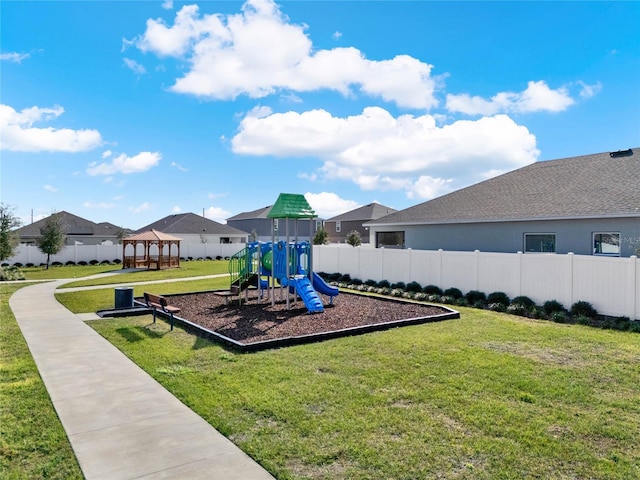 554 Pawnee Ct, Haines City, FL 33844 - communal playground with a gazebo