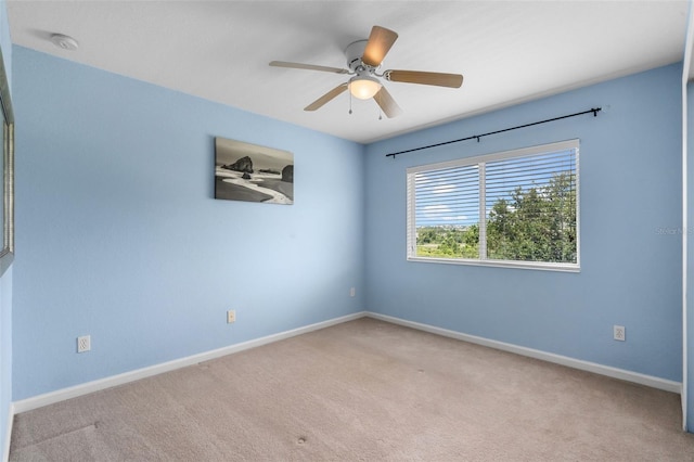 594 Hernando Pl, Clermont, FL 34715 - carpeted spare room featuring a smoke detector and ceiling fan