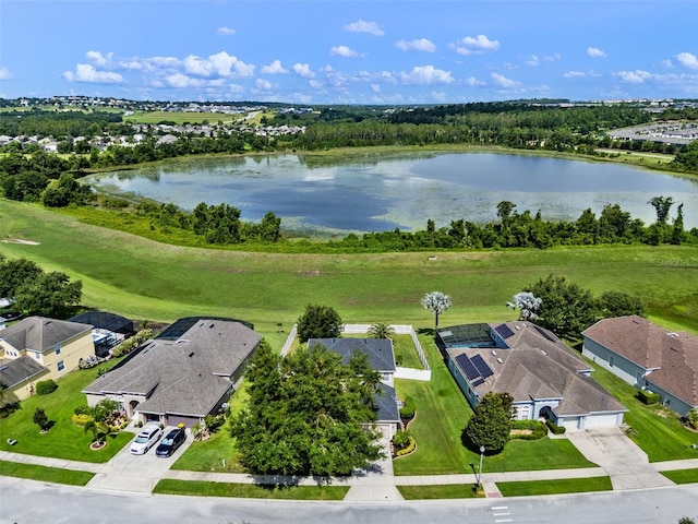 594 Hernando Pl, Clermont, FL 34715 - aerial view of residential area with a nearby body of water