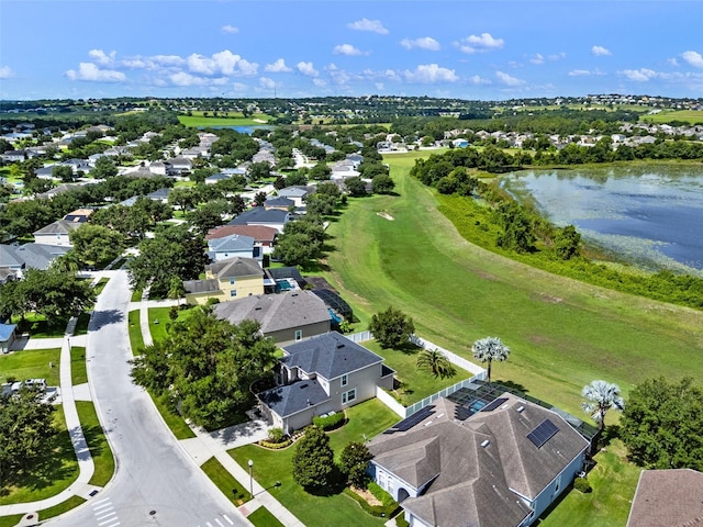 594 Hernando Pl, Clermont, FL 34715 - aerial view of residential area featuring a large body of water and a golf course