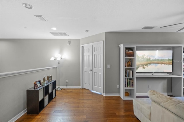 2122 Bent Grass Ave, Ocoee, FL 34761 - sitting room featuring hardwood / wood-style flooring and ceiling fan
