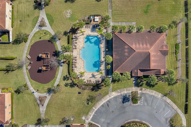 2122 Bent Grass Ave, Ocoee, FL 34761 - bird's eye view of a pool