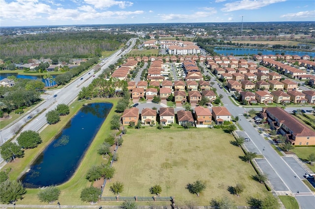 2122 Bent Grass Ave, Ocoee, FL 34761 - aerial overview of property's location with a nearby body of water and nearby suburban area