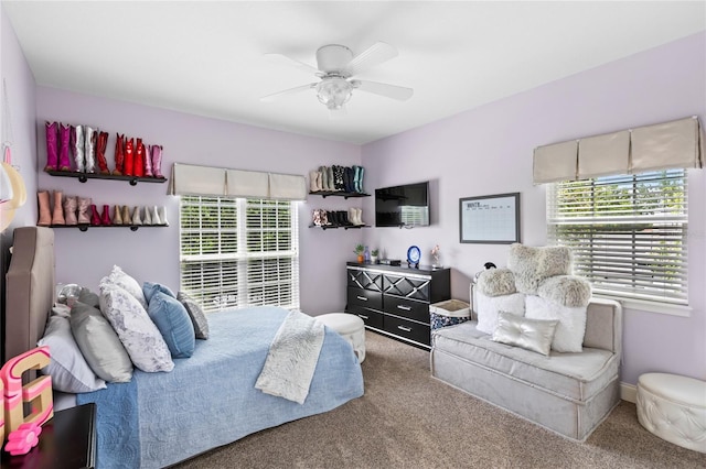 8424 Lake Burden Cir, Windermere, FL 34786 - bedroom with carpet flooring and ceiling fan