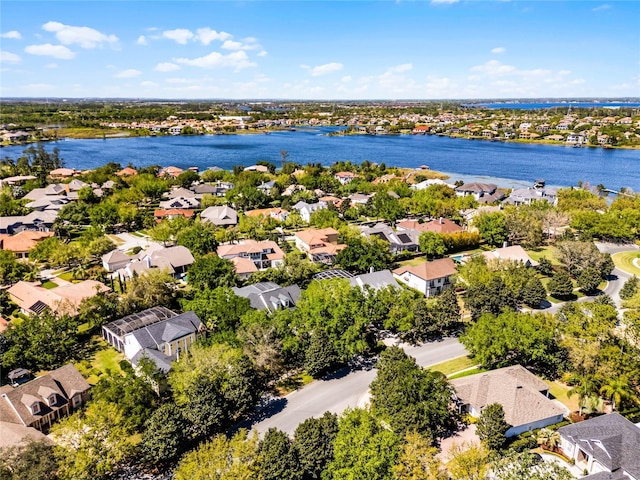 8424 Lake Burden Cir, Windermere, FL 34786 - aerial perspective of suburban area featuring a large body of water