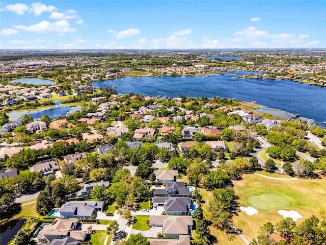 8424 Lake Burden Cir, Windermere, FL 34786 - aerial perspective of suburban area with a large body of water and a local golf course