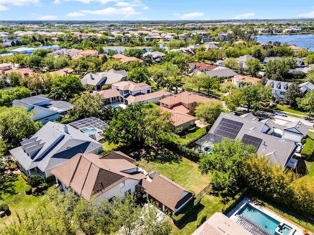 8424 Lake Burden Cir, Windermere, FL 34786 - aerial view of residential area featuring a large body of water
