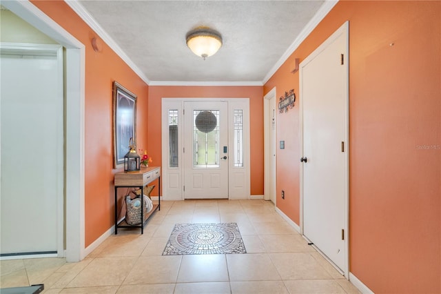 1035 Paladin Ct, Orlando, FL 32812 - entrance foyer with crown molding and light tile patterned floors